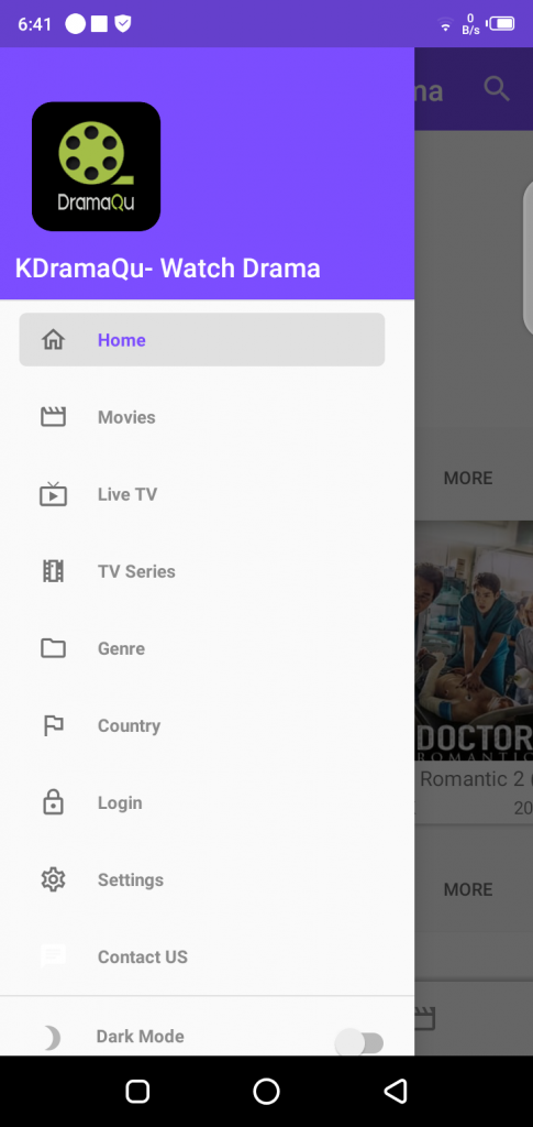 Screenshot of Dramaqu App Apk