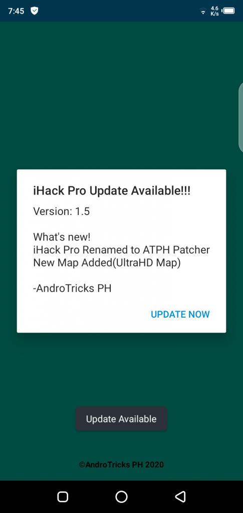 Screenshot of iHack Pro Injector