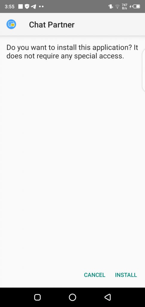 Screenshot of Chat Partner