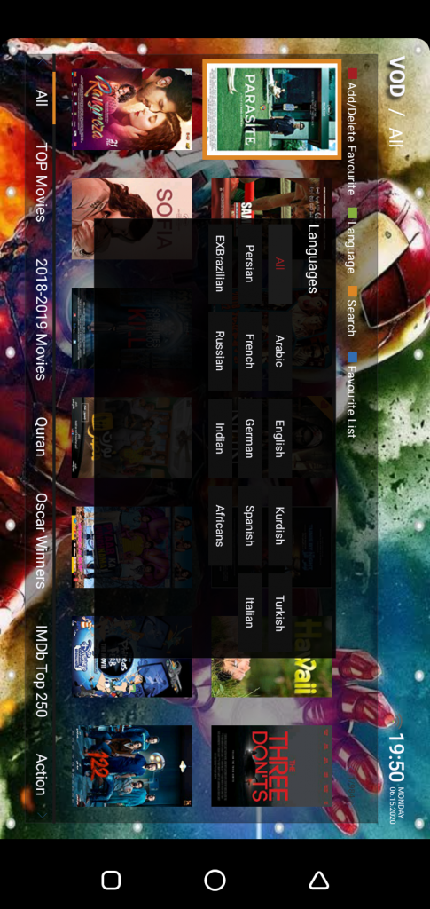 Screenshot of Phantom Canais App For Android