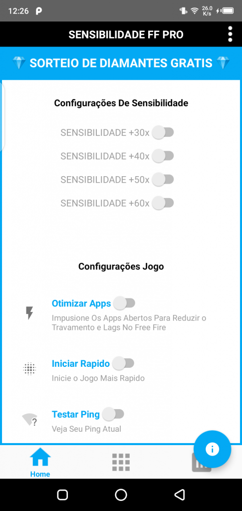Screenshot of Sensibilidade FF Pro App