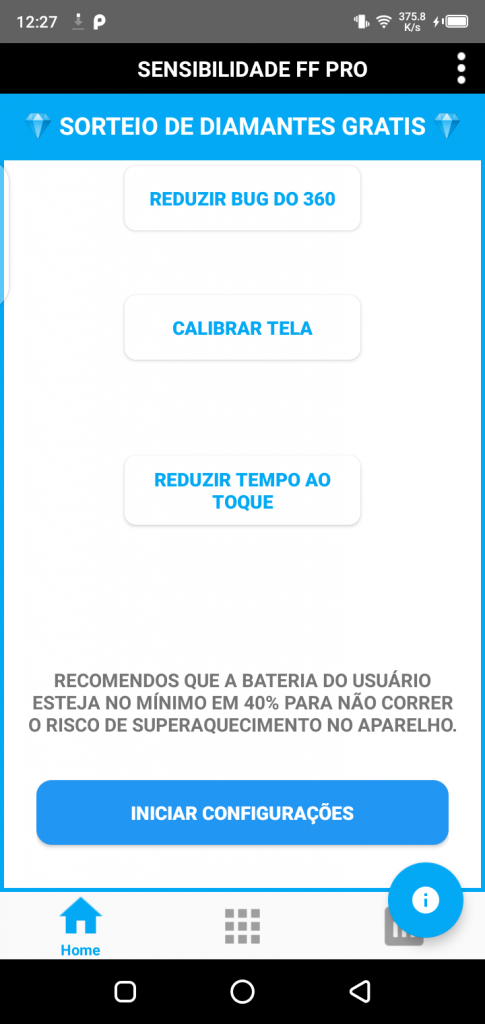 Screenshot of Sensibilidade FF Pro App Apk