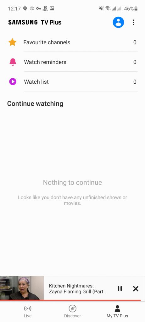 Screenshot of Samsung TV Plus Apk