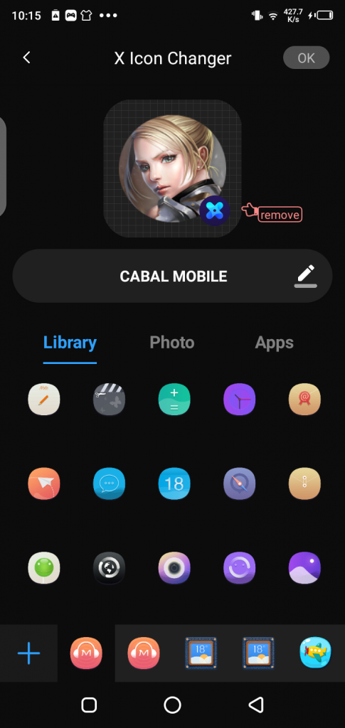 Screenshot of X Icon Changer Original Version