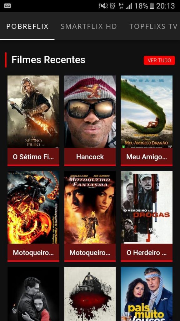 Screenshot of Pobreflix App Apk