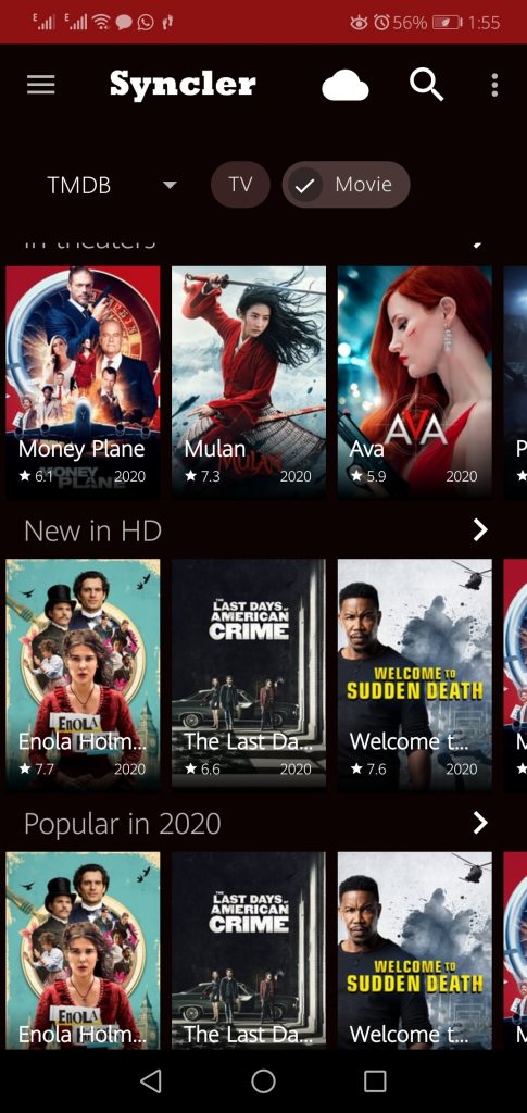 Screenshot of Syncler App