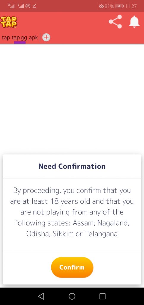 Screenshot of Tap Tap.GG App