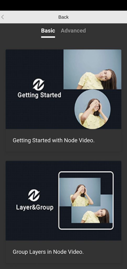 Screenshot of Node Video