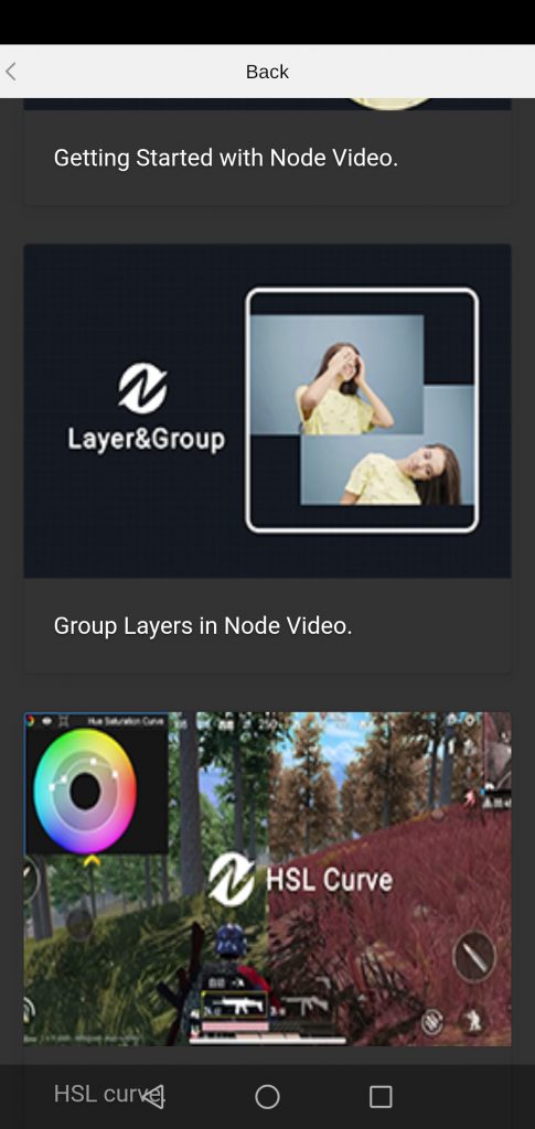 Screenshot of Node Video App