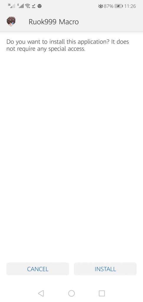 Screenshot of Ruok999 Macro