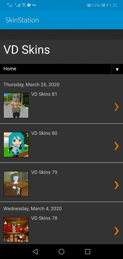 Screenshot of Virtual Droid 2 Skins Apk