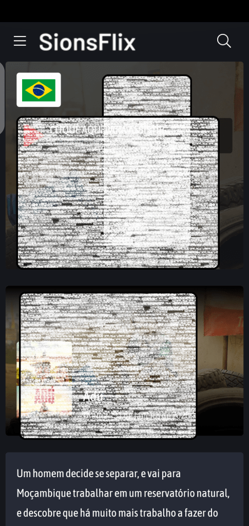 Screenshot of SionsFlix