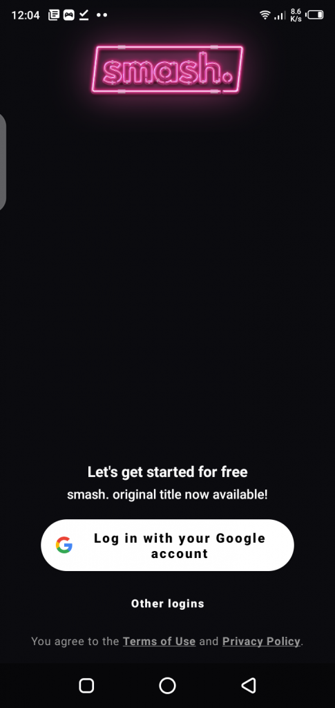 Screenshot of Smash Vertical Theater App
