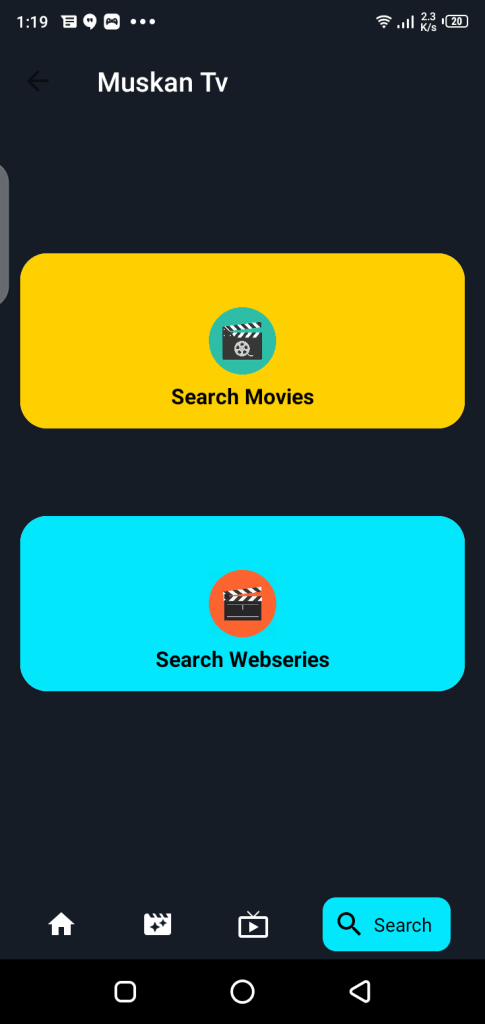 Screenshot of Muskan TV App
