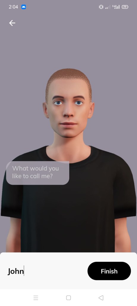 Screenshot of Replika Romantic Partner