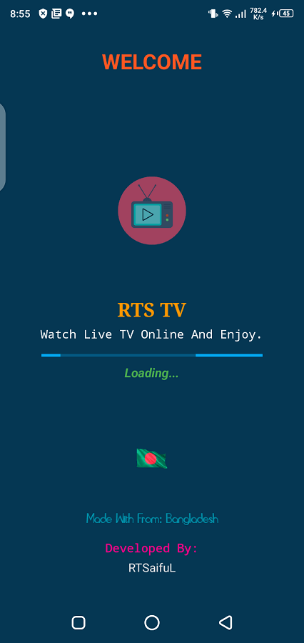 Screenshot of RTS TV Cricket