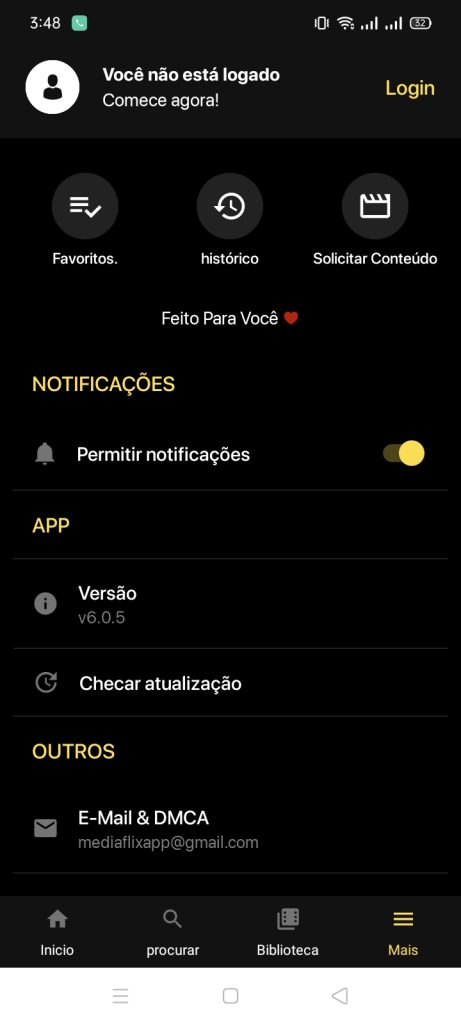 Screenshot of Mediaflix Plus