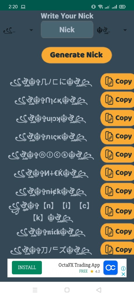 Screenshot of Hack Nick FF Apk