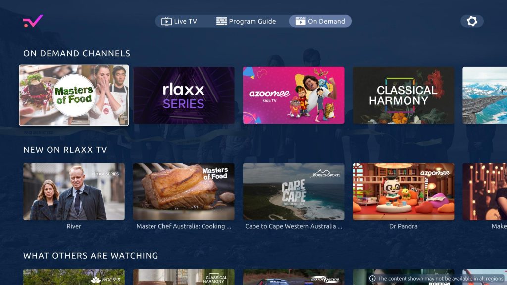 Screenshot of Rlaxx TV App Apk