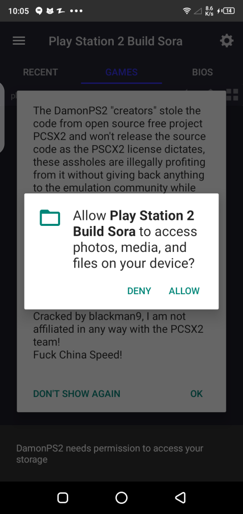 Screenshot of AethersX2 Apk