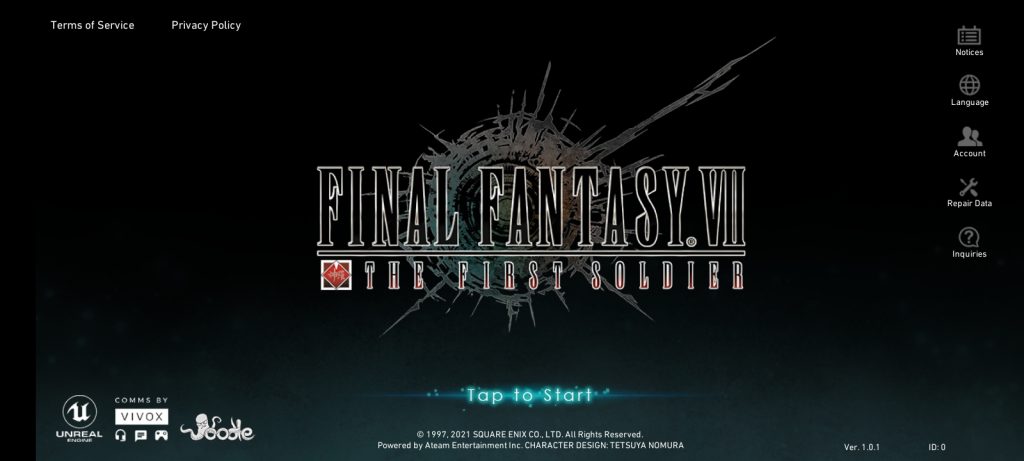 Screenshot of Final Fantasy Battle Royale Game