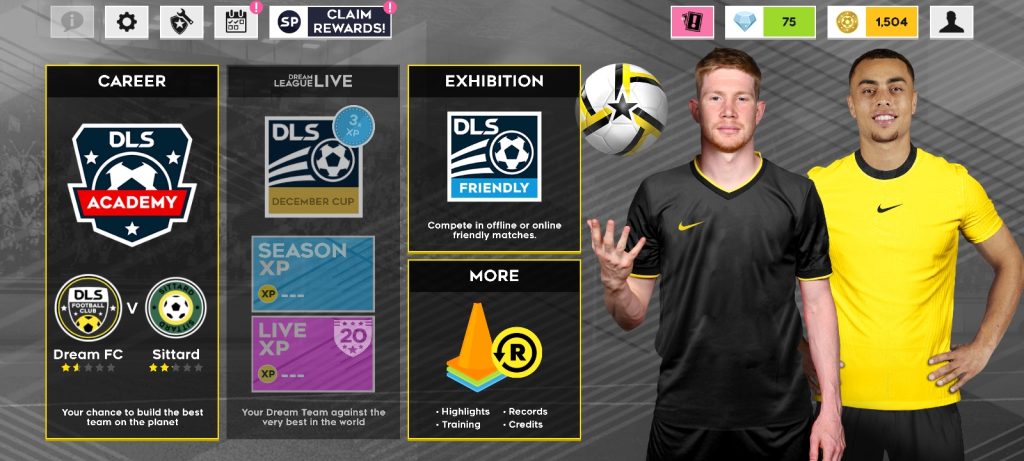 Screenshot of Dream League Soccer 2022 Data File