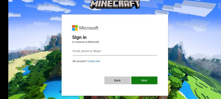 Screenshot of Minecraft Java Edition App