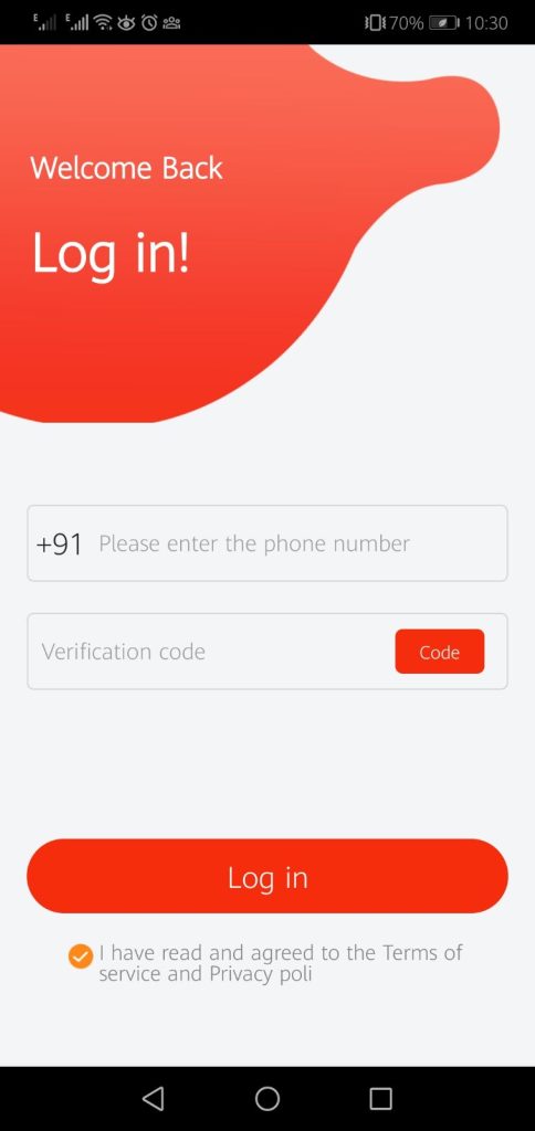 Screenshot of Rupee Tiger App
