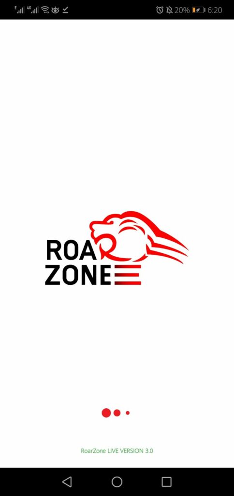 Screenshot of RoarZone Live