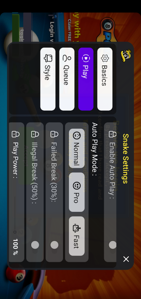 Screenshot of Snake 8 Ball Pool APK VIP Unlocked